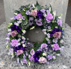 Loose Purple Wreath