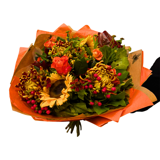 Autumnal Brown Paper Bouquet