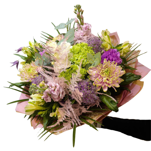 Mothers Day Brown Paper Packaging Bouquet