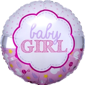 Baby Girl Foil Helium Ballon