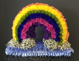 Rainbow Floral Tribute